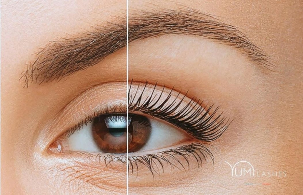 Lash And Brows Before & After — Selenas Beauty Studio in Petrie, QLD