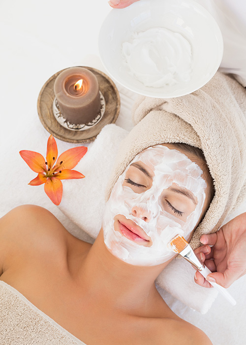 Woman having a facial treatment — Facial Treatments Selenas Beauty Studio, QLD